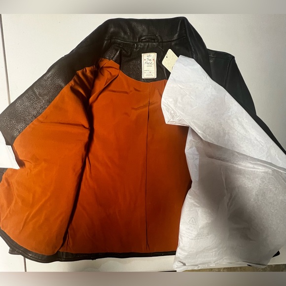 NWT We The Free Jealousy Leather Moto Jacket - Picture 6 of 7